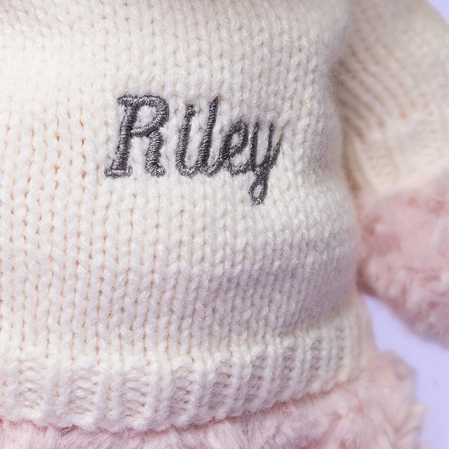 Leola Bear with Personalised Cream Jumper