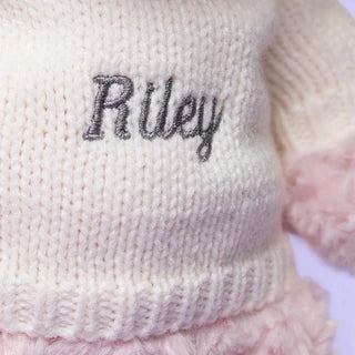 Leola Bear with Personalized Cream Jumper