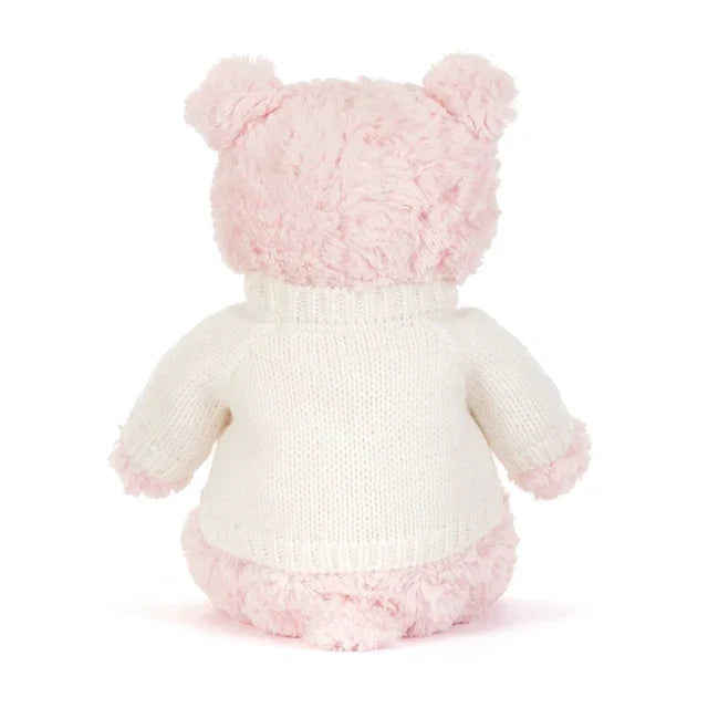 Leola Bear with Personalised Cream Jumper