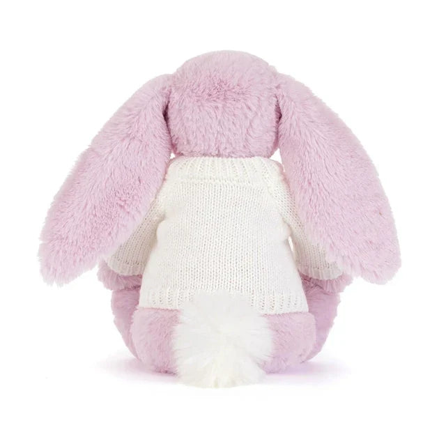 Thistlepop Blossom Luxe Bunny with Personalised Cream Jumper