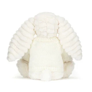 Bashful Luxe Bunny Nimbus with Personalized Cream Jumper