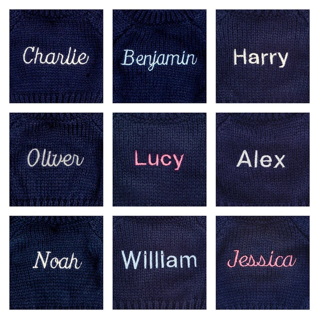 Bartholomew Bear with Personalised Navy Jumper