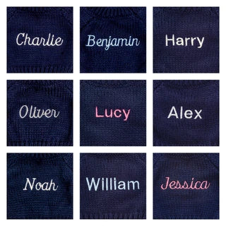 Bartholomew Bear with Personalized Navy Jumper