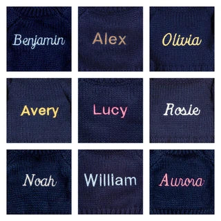 Bashful Luxe Bunny Scarlett with Personalized Navy Jumper