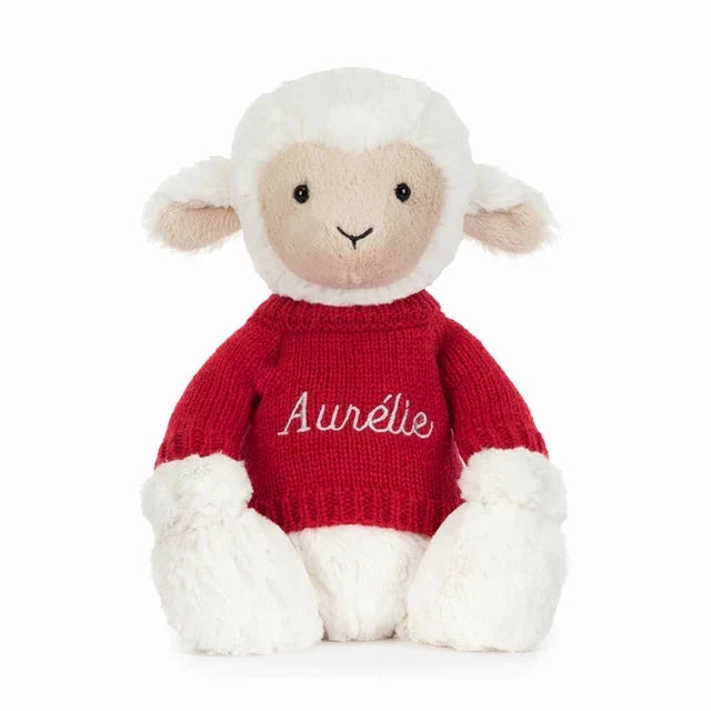 Skipson Lamb with Personalised Red Jumper