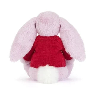 Thistlepop Blossom Luxe Bunny with Personalized Red Jumper