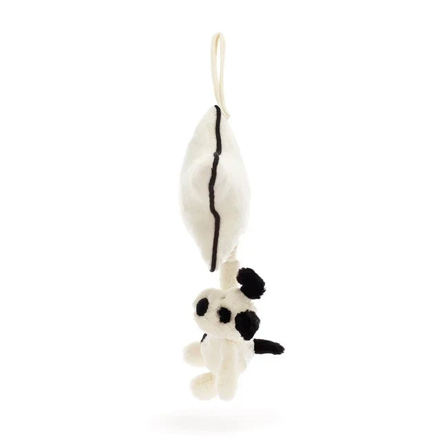 Bashful Rufferty Black & Cream Puppy Musical Pull