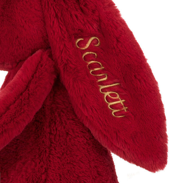 Personalised Bashful Luxe Bunny Scarlett Huge