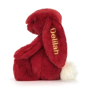 Personalized Bashful Luxe Bunny Scarlett Medium