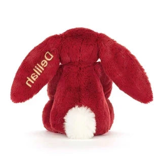 Personalized Bashful Luxe Bunny Scarlett Medium