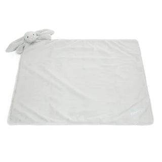Personalized Bashful Silver Bunny Blankie