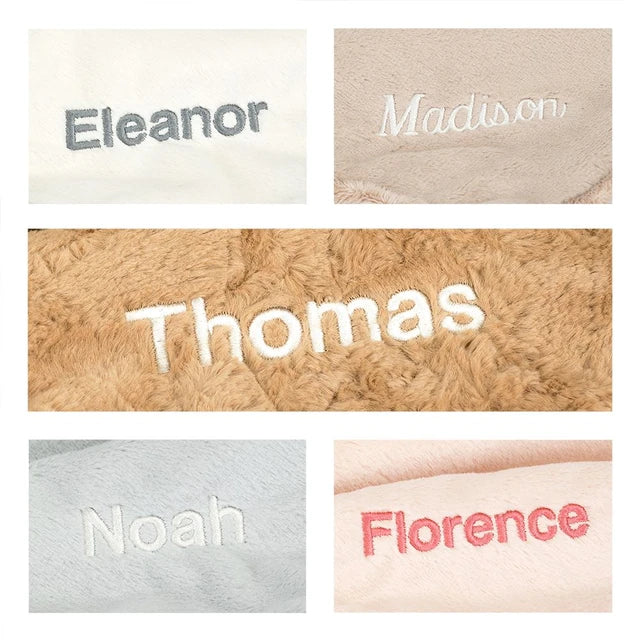 Personalised Bashful Silver Bunny Blankie