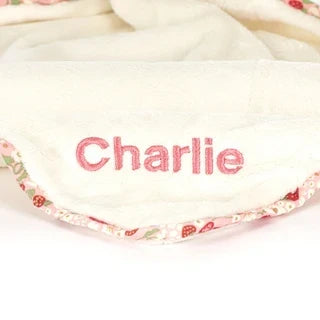 Personalized Blossom Cream Bunny 'Berry' Soother