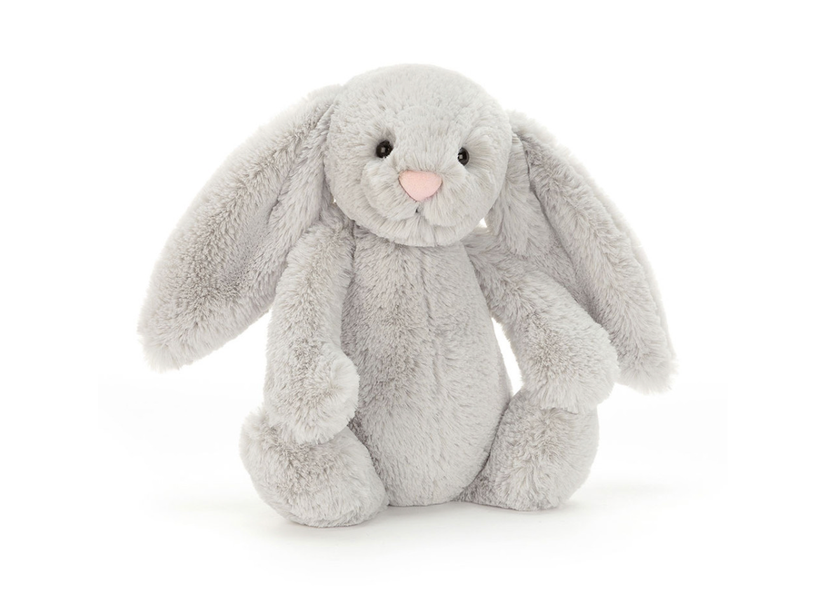 Bashful Grey Silver Bunny Medium